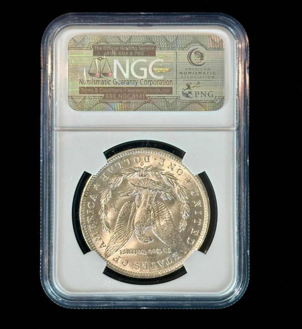 NGC Graded Morgan Silver Dollar 1885 O MS62 (1 of 2)