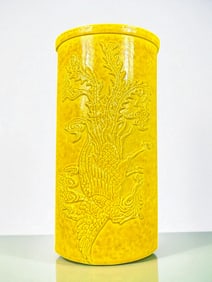 Antique Chinese Porcelain Wall Pocket With Mark