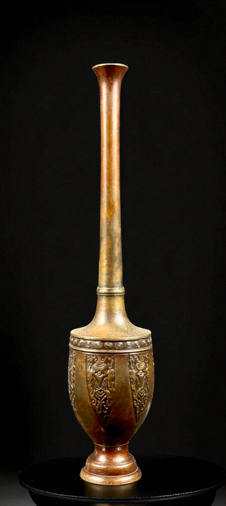 Antique Meiji Era Japanese Bronze Vase 19th Century (1 of 11)