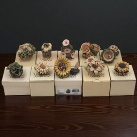 Lot Of 10 Lord Byron's Harmony Garden Trinket Box Figurines