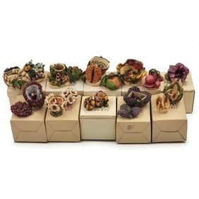 Lot Of 10 Lord Byron's Harmony Garden Trinket Box Figurines