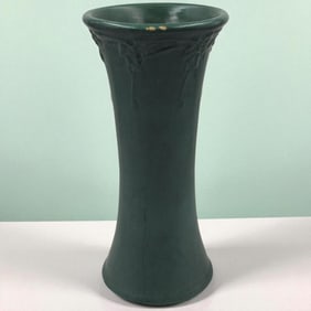 Antique Peters & Reed Pereco Ware Matte Green Art Pottery Vase