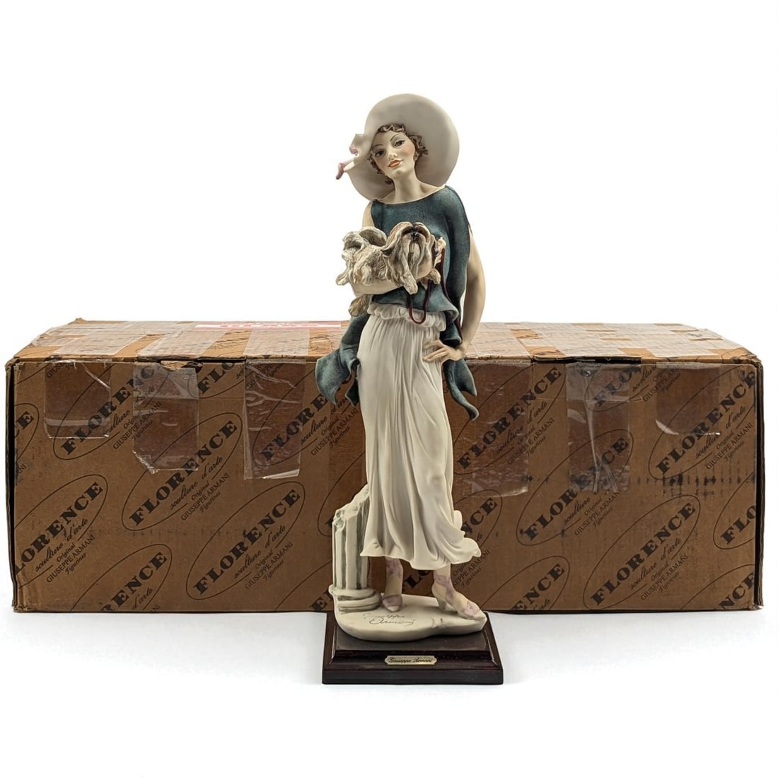 Giuseppe Armani Figurine: "Sophia" 636C With Original Box: Giuseppe Armani Figurine: "Sophia" 636C With Original Box. Box measures approx. 10" X 22" X 7 1/2". Please copy and paste the URL link below to review our Terms and Conditions for bidding