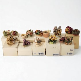 Lot Of 10 Lord Byron's Harmony Garden Trinket Box Figurines