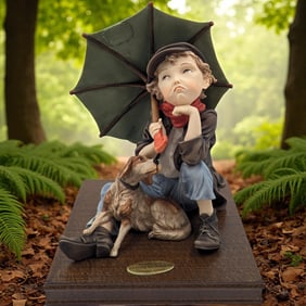 Giuseppe Armani Figurine: Limited Ed. 875/5000 "Awaiting The Rainbow" 1501C With COA And Box