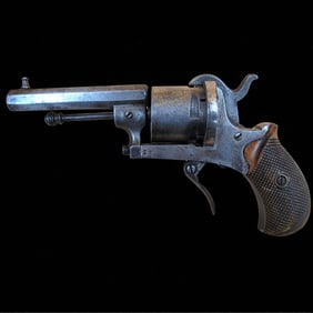 Antique 19th Century American Guardian 7mm Pin Fire Revolver Needs Repair