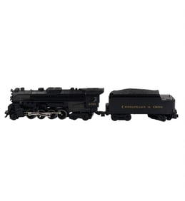Mint Condition Vintage Lionel #2765 Chesapeake & Ohio Locomotive And Tender