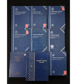 A Grouping American Silver Coins & Copper Coins A PIC OF EACH PAGE SHOWS COINS VIEW CAREFULLY