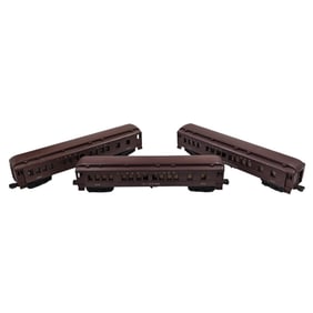 Lot Of 3 Lionel Post-War O-Gauge Passenger Cars, "Madison", "Irvington", And "Manhattan"