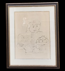 French American Ludwig Bemelmans 1898-1962 Pencil And Ink Drawing On RIVES Paper Signed