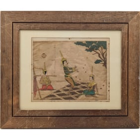 Vintage Signed Dorsey Potter Tyson (American, 1891-1969) Colored Etching