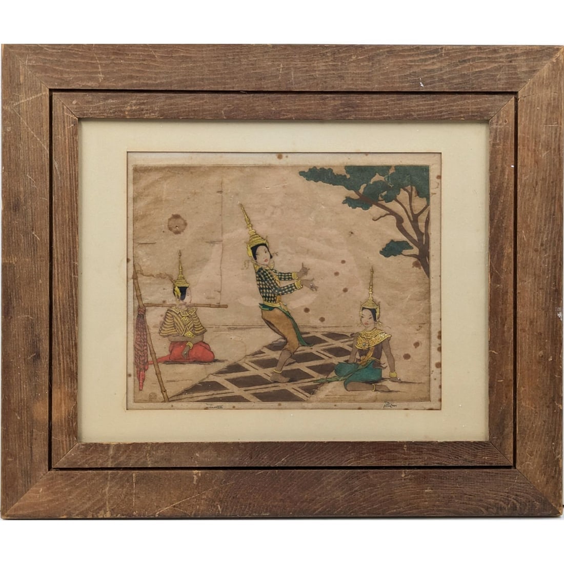 Vintage Signed Dorsey Potter Tyson (American, 1891-1969) Colored Etching (1 of 9)