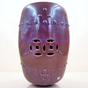 Chinese Oxblood Porcelain Garden Seat