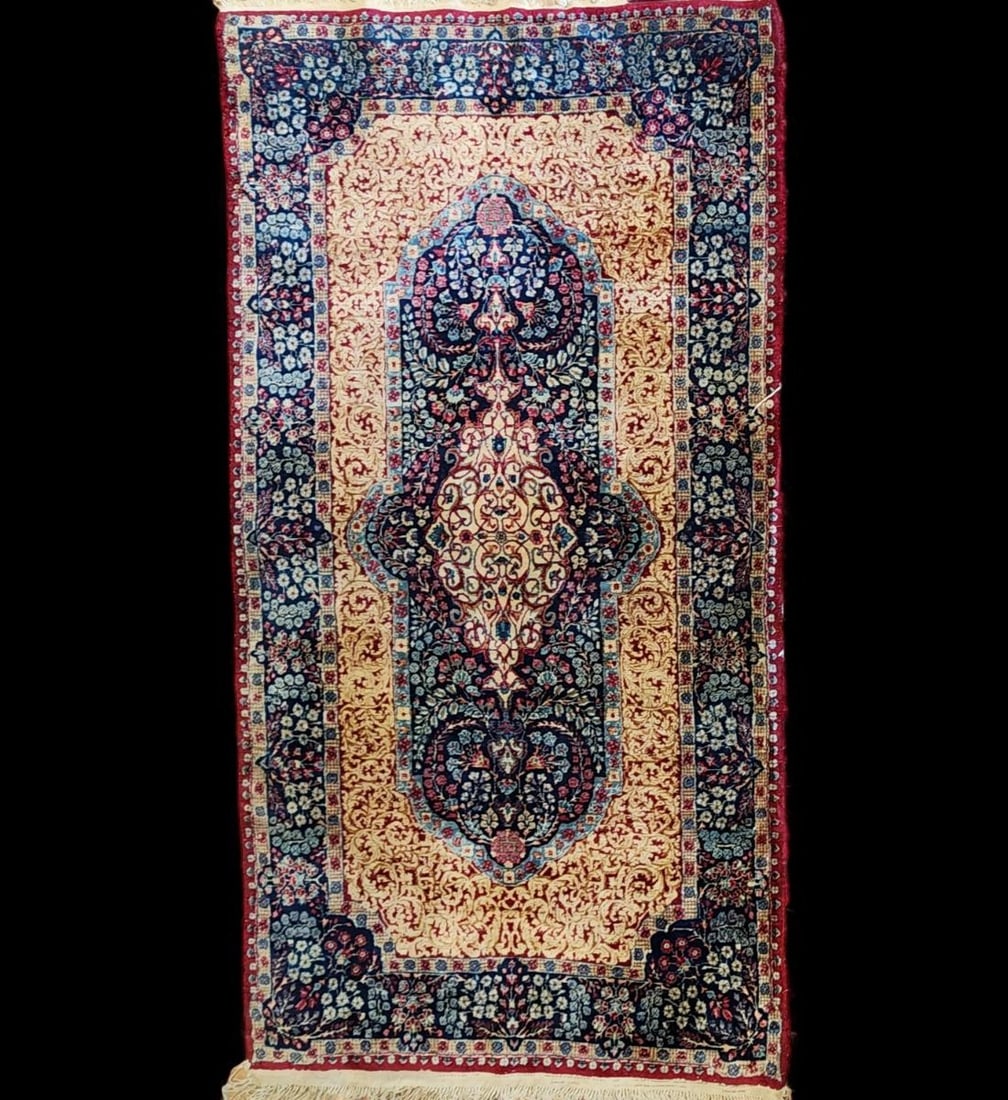 Antique Persian Rug - Sarouk Farahan Rug 8' X 4' #1 Of 2 Rugs: Antique Persian Rug - Sarouk Farahan Rug 8' X 4'. Provenance: Private Central Florida Collector, Same Family For Approx. 100 Years. Please copy and paste the URL link below to review our T