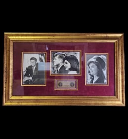 John F Kennedy & Jacqueline Kennedy Photograph, One Signed by Mrs. Kennedy (NO COA)