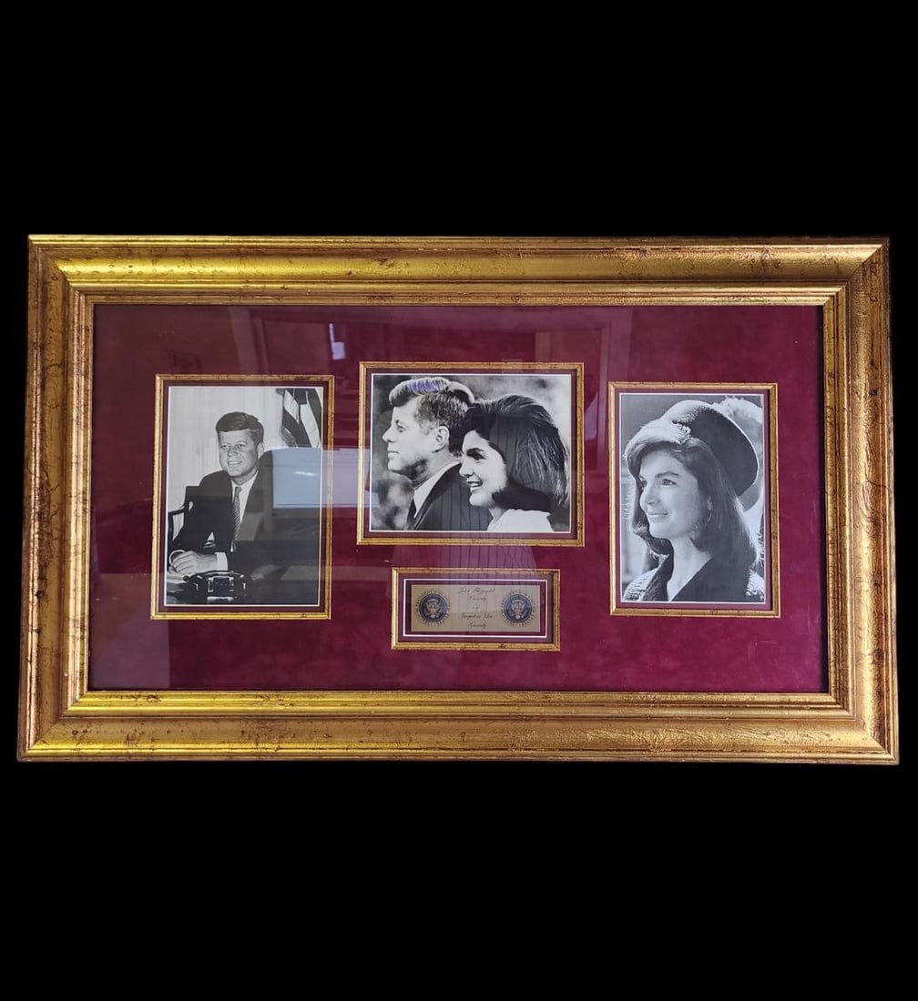 John F Kennedy & Jacqueline Kennedy Photograph, One Signed by Mrs. Kennedy (NO COA) (1 of 13)