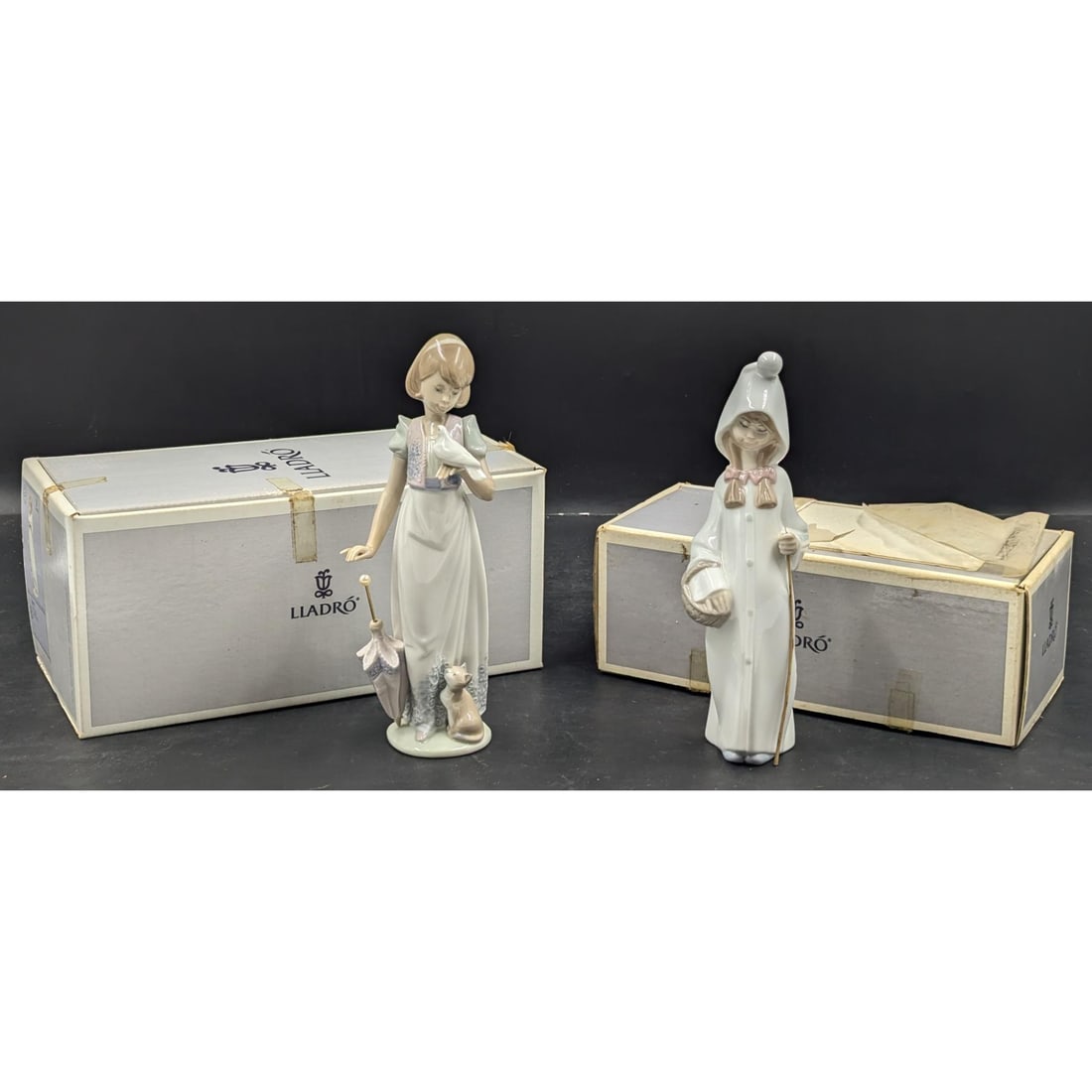 LLADROリアドロ『Feeding The Pigeons』01005428 Lladro Feeding The Pigeons Matte #5428 | eBay