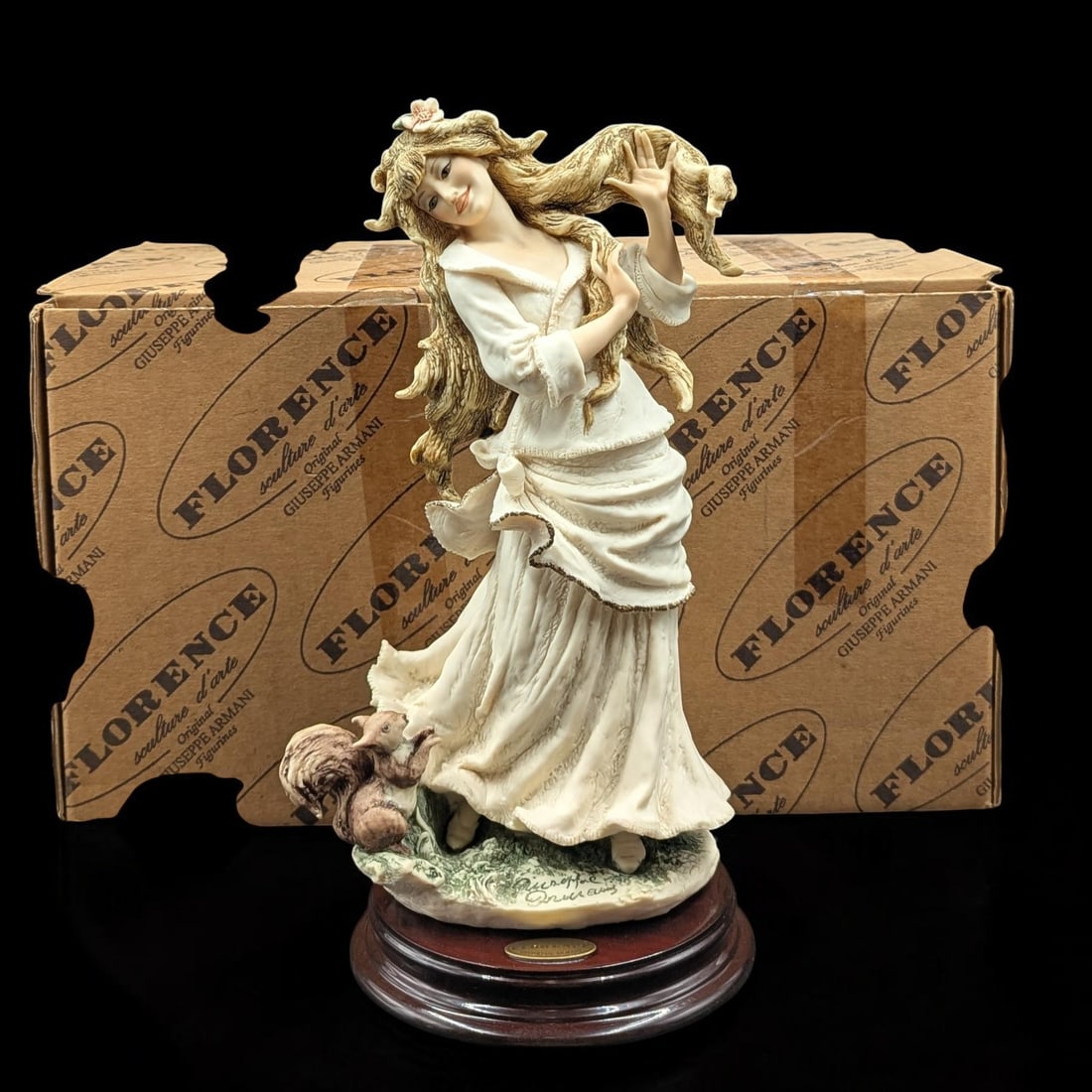 Giuseppe Armani Figurine: "Woodland Friend" 316F With Original Box: Giuseppe Armani Figurine: "Woodland Friend" 316F With Original Box. Box measures approx. 7 1/2" X 13 1/2" X 7 1/2". Please copy and paste the URL link below to review our Terms and Condit