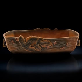 Large Vintage Roseville Pottery Terra Cotta Bushberry Planter