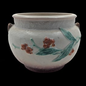 Vintage Gray Roseville Pottery Bittersweet Jardiniere