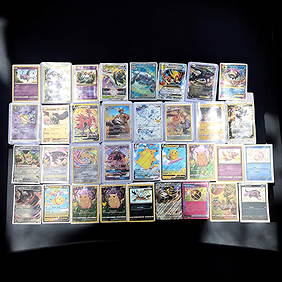Lot Of 34 Pokemon Cards Ranging From Holo To Full Art, Lightly Played To Damaged Condition (1 of 15)