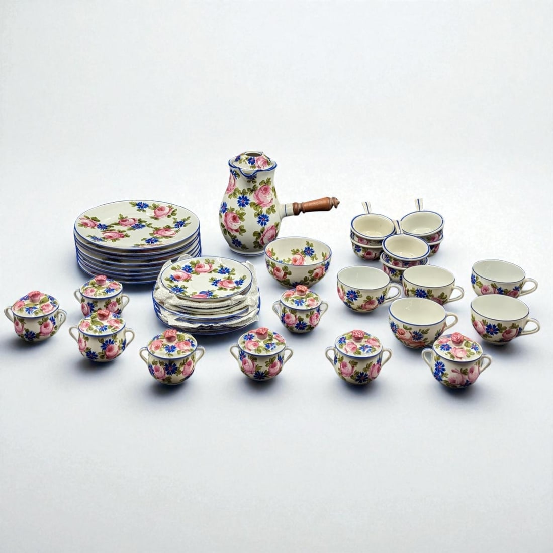 Large Lot Of Old French Pillivuyt Porcelain Dishes, Likely For Tea Service, Approx. 37 Pieces (1 of 19)