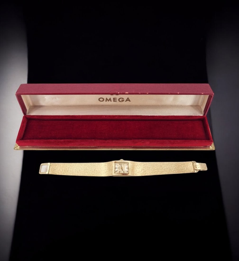 Vintage 14K Gold Omega Ladies Bracelet Watch Band And Case All 14K (1 of 9)