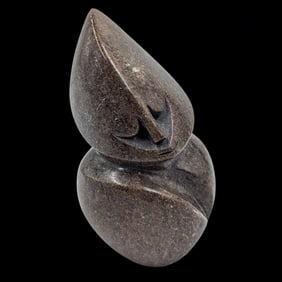 A Signed Vintage African Shona Stone Art Sculpture