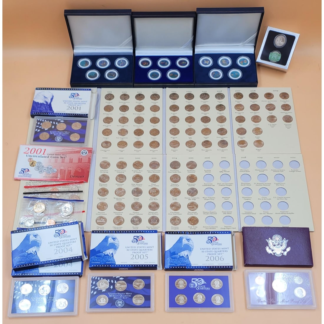 Collection Of United States Proof Sets and Coin Albums (1 of 15)