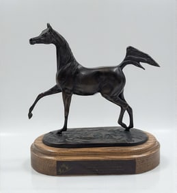 2006 Canadian National Arabian Horse Reserve Championship Bronze Sculpture by Jill Mckinney