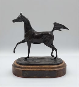 2005 Canadian National Arabian Horse Reserve Championship Bronze Sculpture by Jill Mckinney