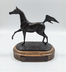 2007 Canadian National Arabian Horse Reserve Championship Bronze Sculpture by Jill Mckinney