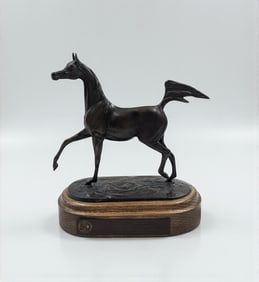 2007 Canadian National Arabian Horse Reserve Championship Bronze Sculpture by Jill Mckinney