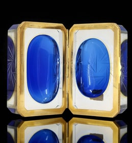 Alessandro Mandruzzatto- Italian Murano Casket Box (SMALL CHIP PRESENT)