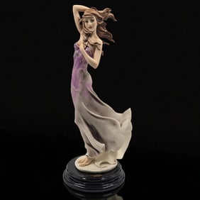 Large Giuseppe Armani Figurine: "Muse Of Wind" 2063C With Original Box