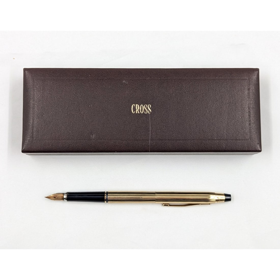 Vintage Cross Classic 10K Gold Filled Fountain Pen With 14K Gold Nib, Includes Case (1 of 9)