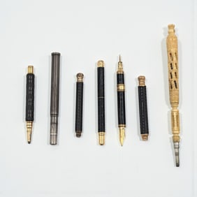 Lot Of 7 Antique / Vintage Pens And Mechanical Pencils, Please Read Description