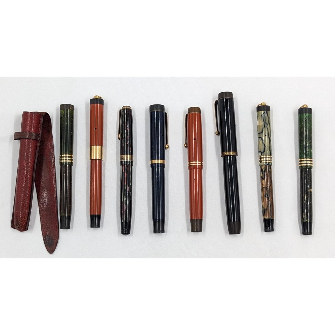 Lot Of 8 Parker Duofold Fountain Pens, Includes One 14K Gold Nib, Please Read Description (1 of 13)