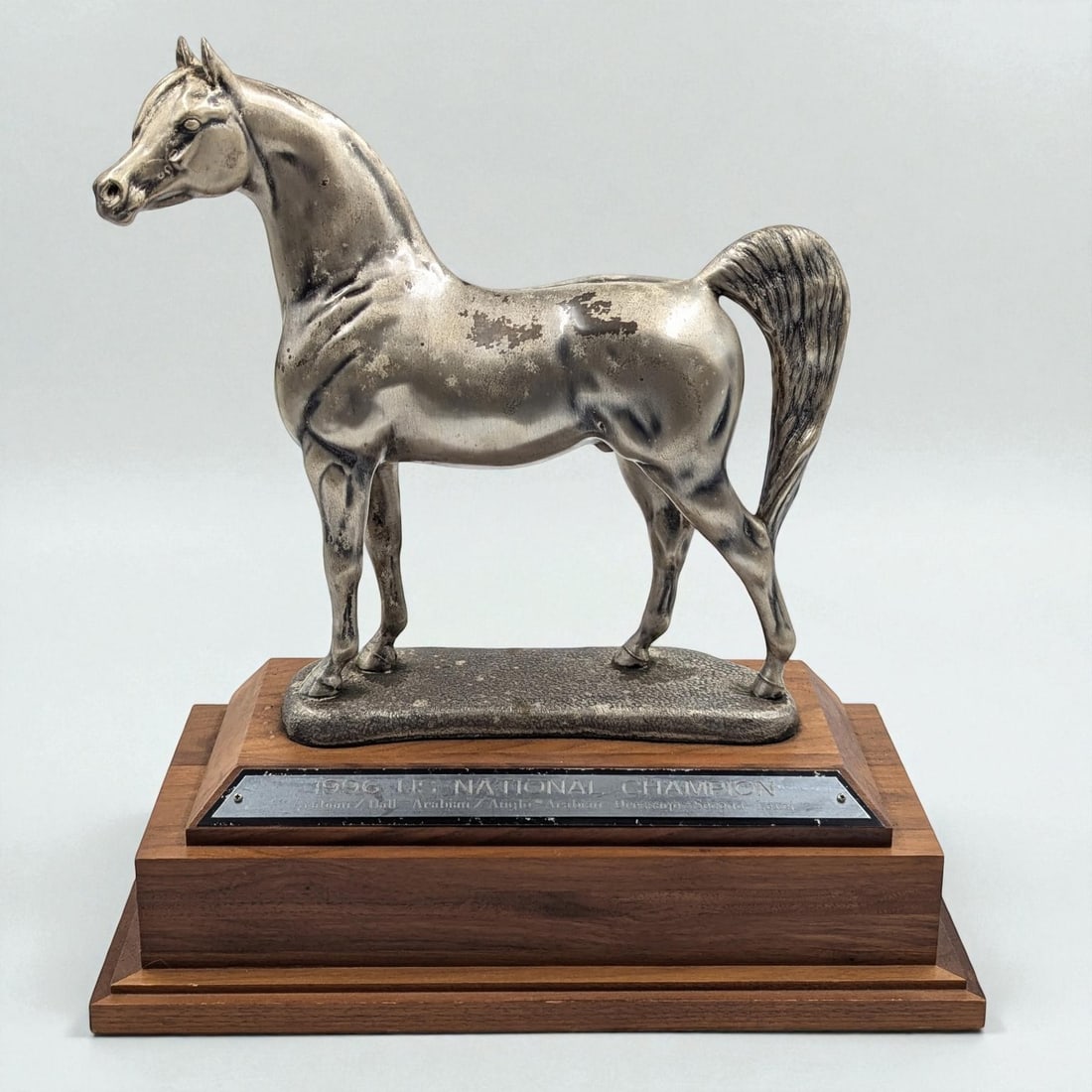 Large 1996 Gladys Brown Edwards US National Champion Trophy: Large 1996 Gladys Brown Edwards US National Champion Trophy. Measures approx. 15 1/2" X 7 1/2" X 16 1/2". Please copy and paste the URL link below to review our Terms and Conditions for b