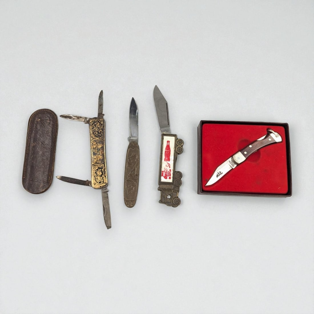 Lot Of 3 Vintage US Buck Folding Pocket Knives (1 of 15)