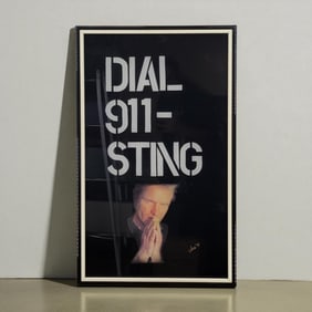 Suzzette Urs Signed Reverse Acrylic Glass Art Dated 1991