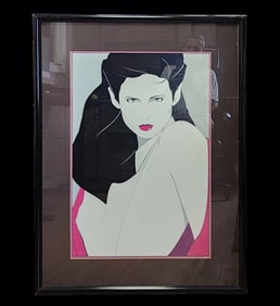 Patrick Nagel (American, California, 1945-1984) Serigraph "MIRAGE", 1981