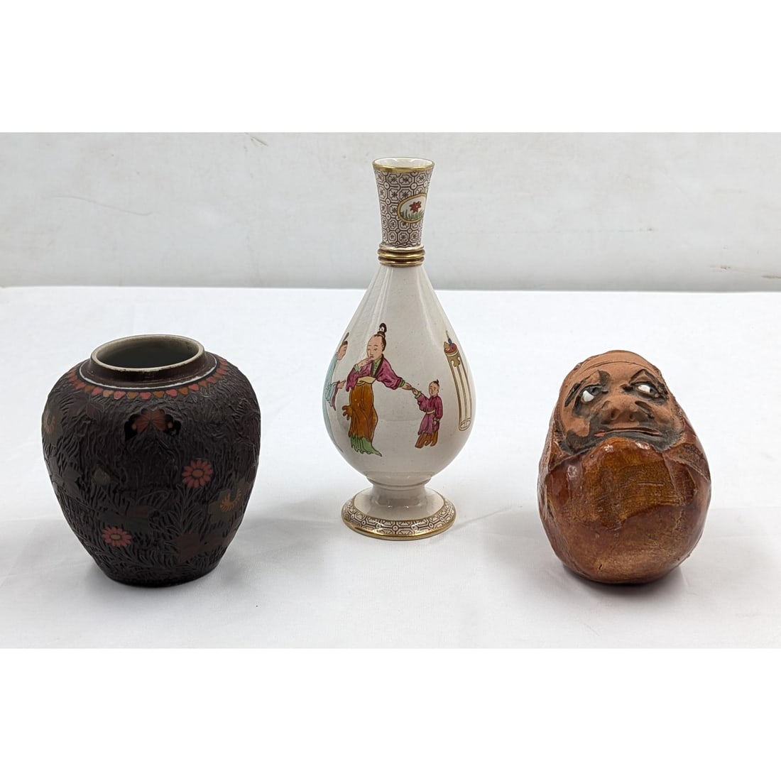 Lot Of 3 Antique/Vintage Japanese Art Pieces (1 of 19)