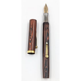 Vintage Waterman No. 55 Fountain Pen With 18K Gold Trim, Circa 1955