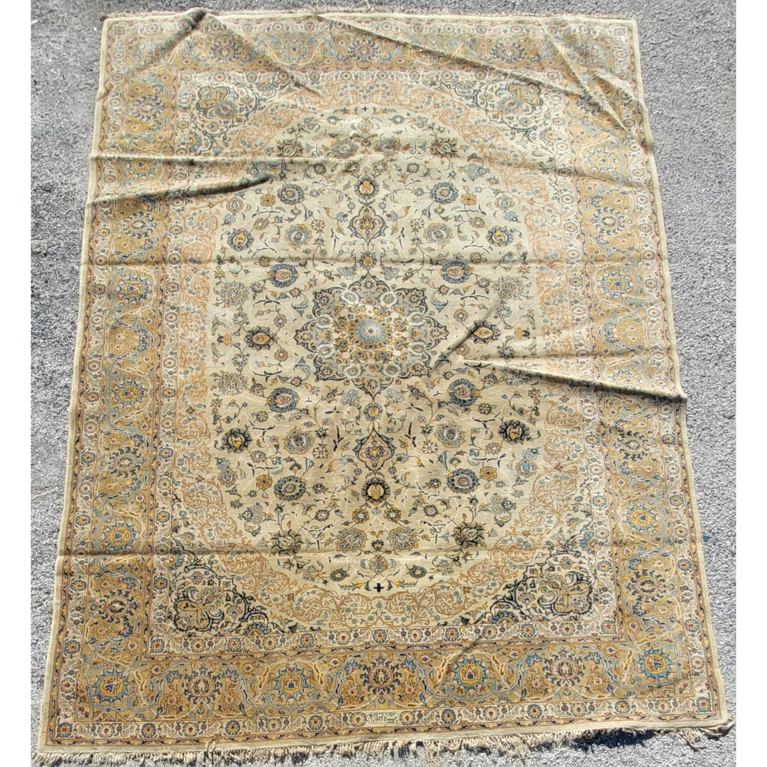 Large Persain Hand Knotted Wool Rug (1 of 8)