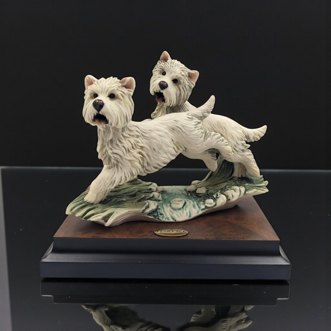 Giuseppe Armani Figurine: "Westies" 732S With Original Box (1 of 10)