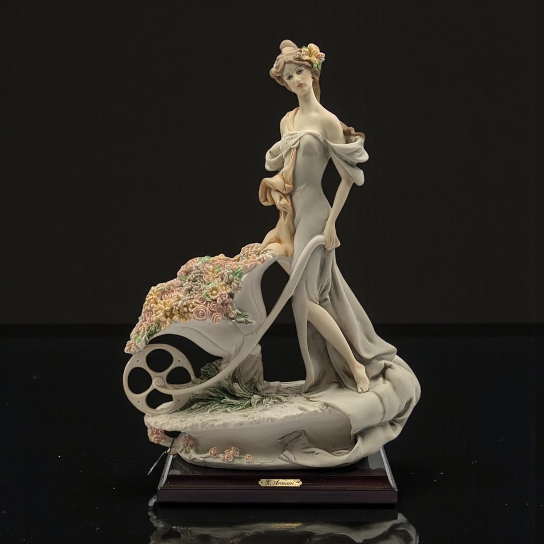 Giuseppe Armani Figurine: "Flowers For Sale" 1119P With Original Box: Giuseppe Armani Figurine: "Flowers For Sale" 1119P With Original Box. Box measures approx. 10 1/2" X 17" X 9". Please copy and paste the URL link below to review our Terms and Conditions f