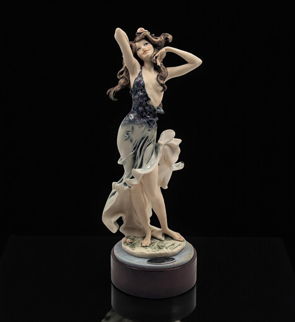 Giuseppe Armani Figurine: Limited Ed. 1242/5000 "Dawn" 1409C With COA And Original Box: Giuseppe Armani Figurine: Limited Ed. 1242/5000 "Dawn" 1409C With COA And Original Box. Box measures approx. 9 1/2" X 17" X 8". Provenance: A Single Central Florida Estate. Please copy and