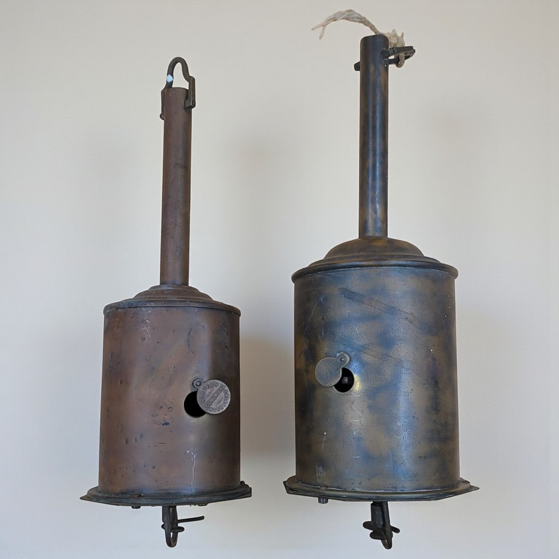 Pair Of Antique 19th Century Brass Roasting Spit Jacks (1 of 16)