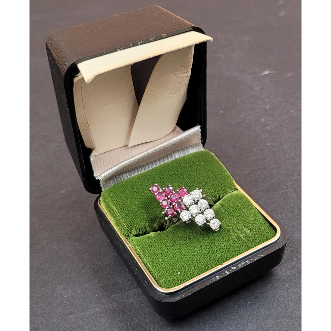 14K 1.28CT Ruby And Diamond Gold Ring 4g Total (1 of 13)